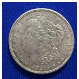 1921 D Morgan Silver Dollar