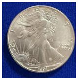 1991 UNC ASE Silver Dollar