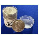 Twenty UNC 1964 Kennedy Silver Halves