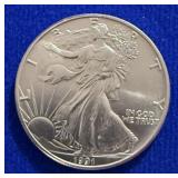 1991 UNC ASE Silver Dollar