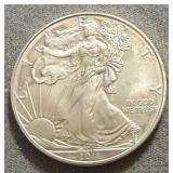 2011 ASE UNC Silver Dollar