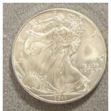 2011 ASE UNC Silver Dollar