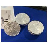 Ten UNC 2013 ASE $1 Coins