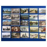 25 Antique & Vintage USA Scenery Postcards