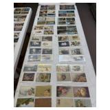 16 Binder Sleeves of Vintage Postcards