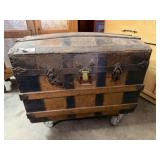 Antique Steamer Trunk w/ Tray Insert