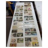 15 Binder Sleeves of Vintage Postcards