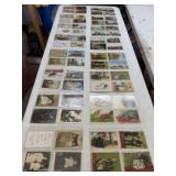 16 Binder Sleeves of Vintage Postcards