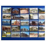 25 Vintage Continental Postcard Collection
