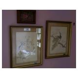 2 Silk Embroidery Prints & Belt Buckle