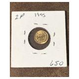 1945 Mexican Dos Pesos Gold Coin