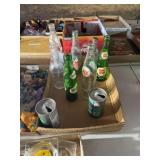 Flat of Vintage Soda Bottles & Coup Cans