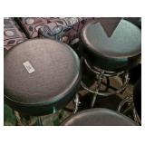 Pair of Leather & Chrome Barstools