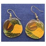 1980's Enamel Earrings