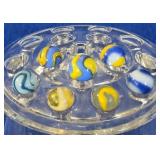 7 Vintage Swirl Marbles