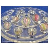 7 Antique Style Swirl Marbles