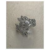 Ornate White Sapphire Ring
