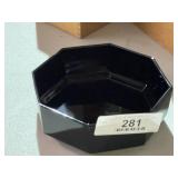 Black Glass Serving Dish