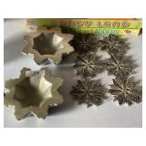 Snowflake Candy Dish & Vintage Ornaments