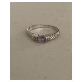 Sterling Silver Amethyst Ring