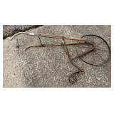 Antique Push Plow / Garden Plow