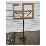 Vintage Oak Music Stand