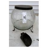 Lidded Glass Storage Jar