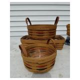 3 Longaberger Baskets