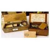 Home Medical Apparatus & Vintage Wood Box & Misc.