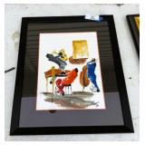 Framed New Orleans Watercolor