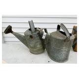 2 Galvanized Sprinkle Cans