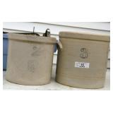 2 Stoneware Crocks