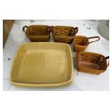 6 Longaberger Baskets