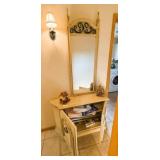 Mirrored Hall Console Table & Contents