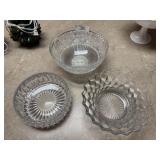 3 Glass Bowls