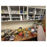 Tools & Misc. Pictured on South Wall of Garage