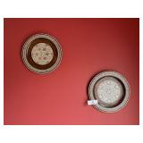 4 Round Asian Style Art Pieces