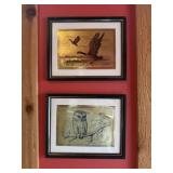 4 Framed Wildlife Artworks