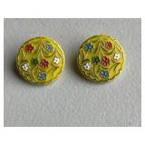 Vintage 50-60's Flower Earrings