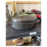 Black Speckled Oven Roaster Pan