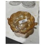 Double Handle Gold Carnival Dish