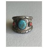 Vintage Silver Native American Men's Ring