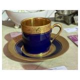 Vintage French Porcelain Tea Cup & Saucer
