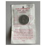 1861 Confederated Half Dollar Restrike Coin