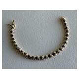 Sapphires & Diamonds Tennis Bracelet