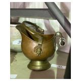 Vintage Small Copper Fireplace Piece
