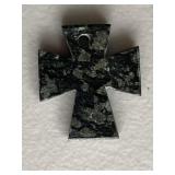 Cross Shaped Stone Pendant