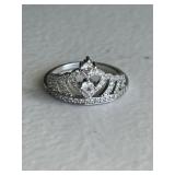 Crown Shaped Gemstone Ring