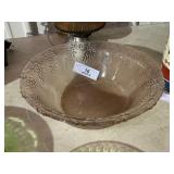 Vintage Pink Glass Bowl