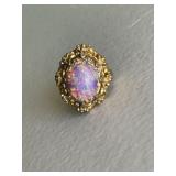 Vintage Opalescent Glass Ring